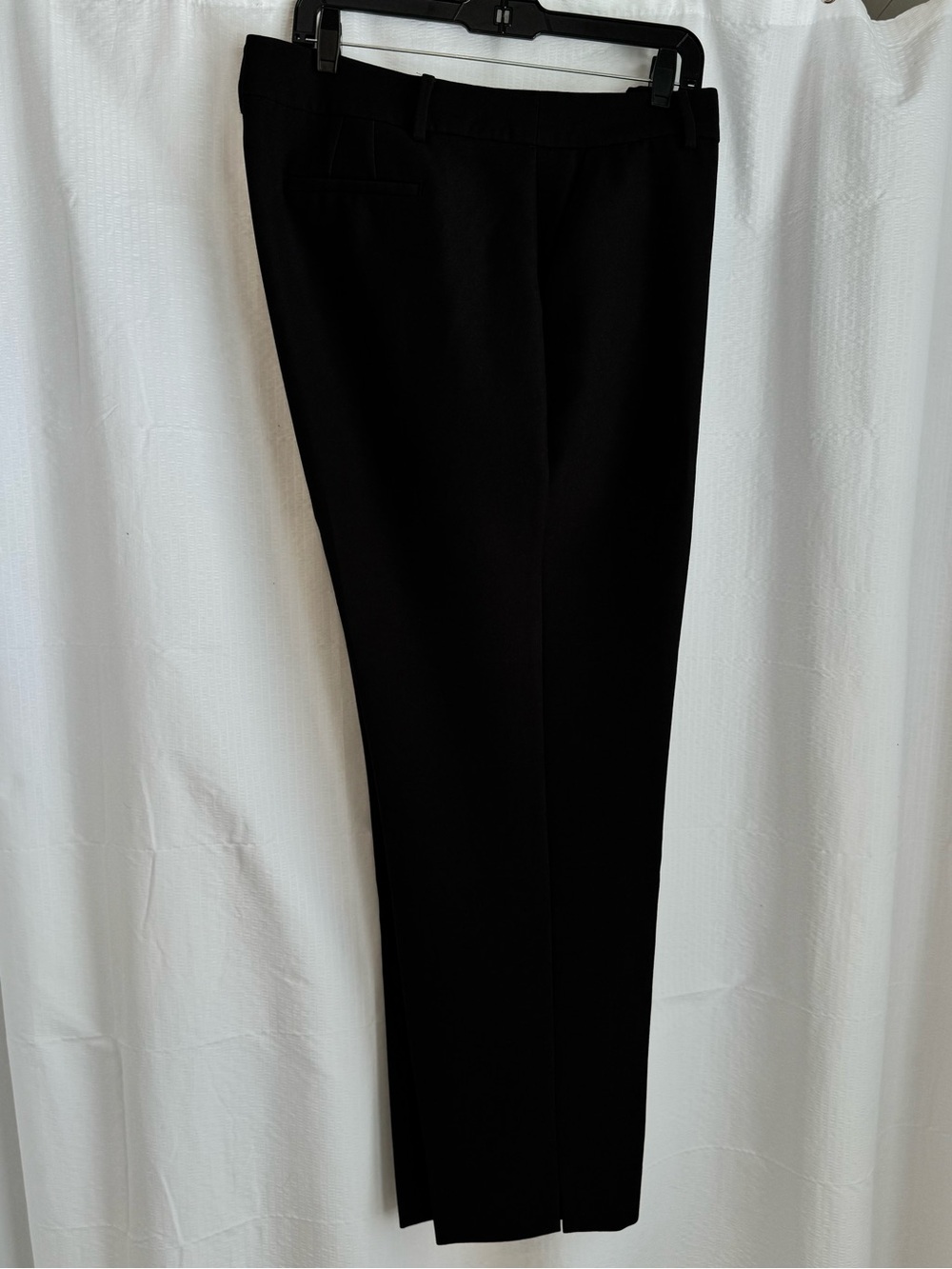 Talbots Hampshire Curvy Fit Black Double Cloth Pants Sz 16